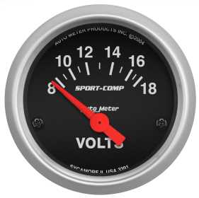 Sport-Comp™ Electric Voltmeter Gauge 3391